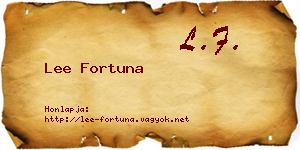 Lee Fortuna névjegykártya